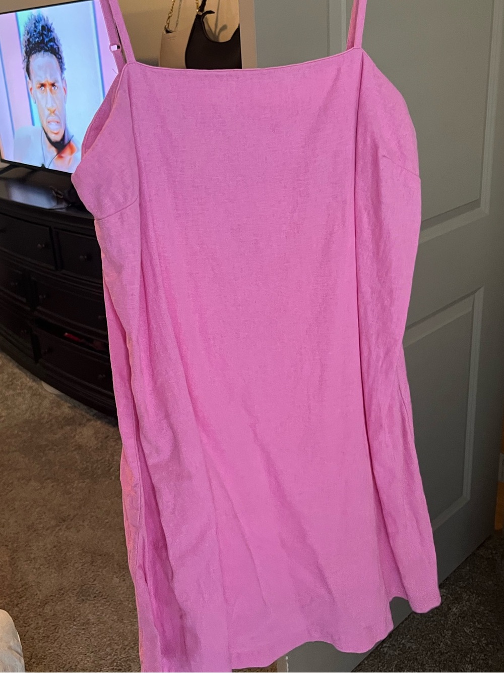Target Pink Linen Blend Dress